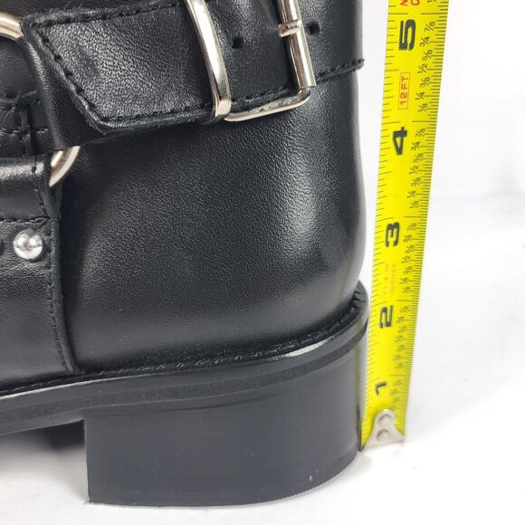 Steve Madden Bryanna Woman's Moto Boot Leather black Size 10 M - Picture 3 of 16